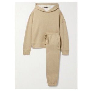Rails XS & S Nico Kingston Set Cotton Blend Jersey Hoodie And Track Pants Camel